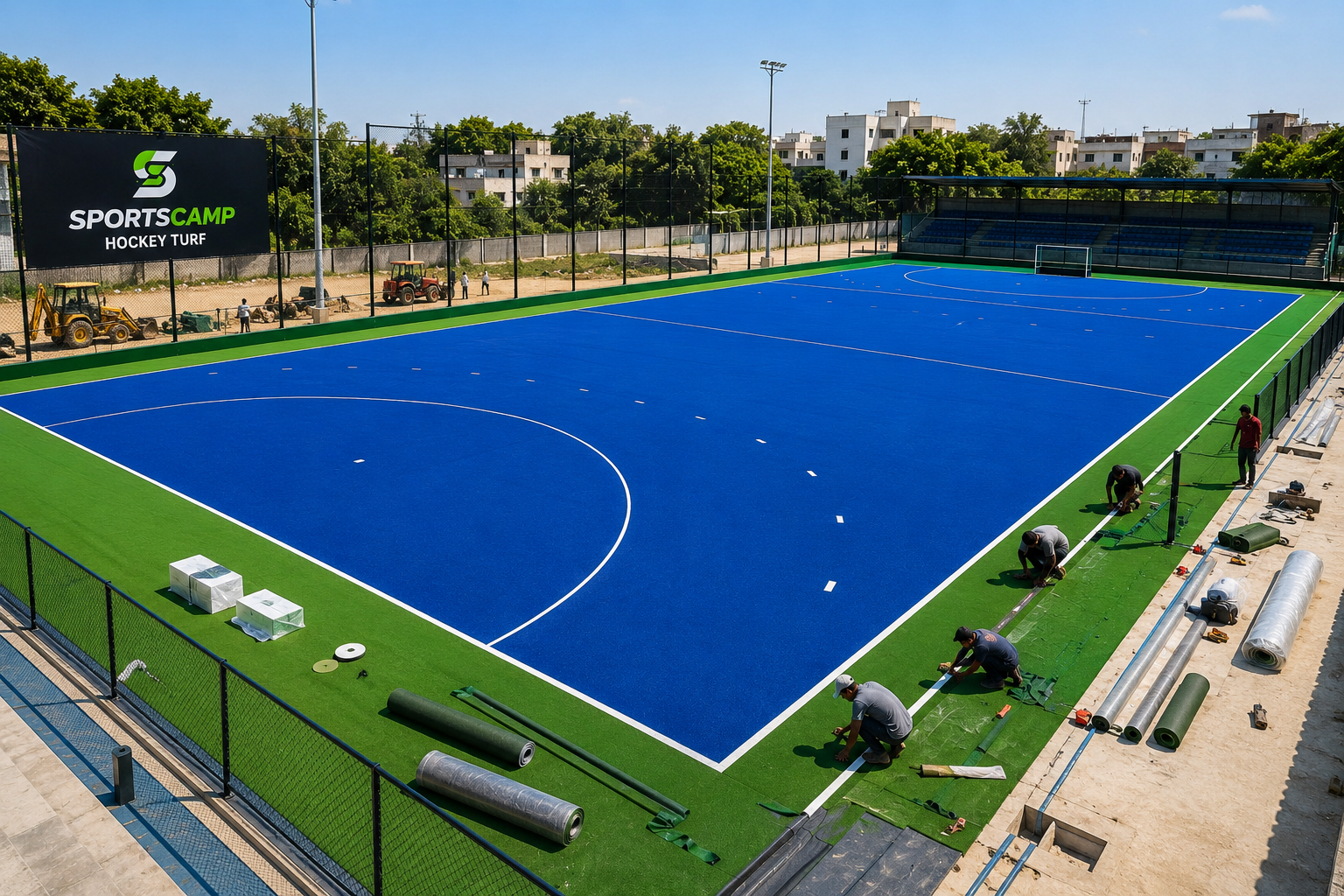 Hockey Turf Construction